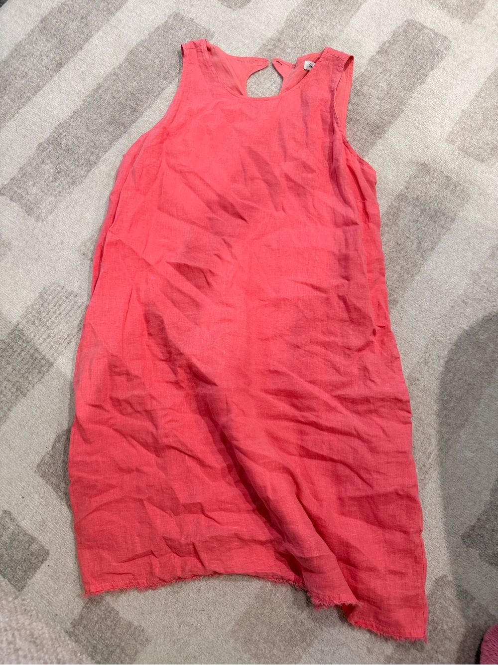 Tommy Bahama Coral Sleeveless Linen Shift Dress